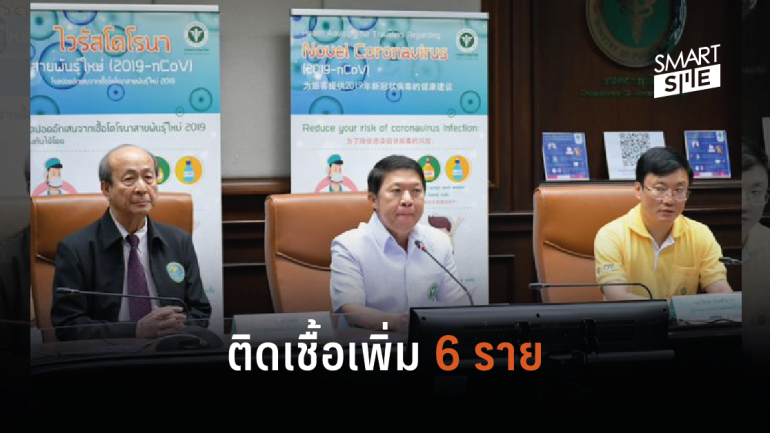 ก.สาธารณสุข แถลงพบผู้ติดเชื้อไวรัสโคโรนาในไทยเพิ่มอีก 6 ราย รวมยอดสะสม 25 ราย
